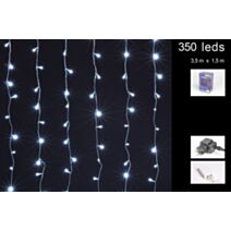 Rideau 350led blanc froid l350 h150