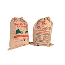 Sac cadeau Noël en Jute 70x50cm