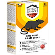 Appâts céréales Rats noirs & rats bruns 150g - HOME DEFENSE