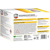 Blocs rats noirs & rats bruns 300g - HOME DEFENSE