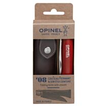 Couteau baroudeur N8 rouge + étui - OPINEL
