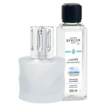Coffret lampe Spirale givrée + parfum 250 mL - MAISON BERGER