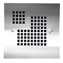 grille cheminée gamme epure 15x15 - inox brossé - AUTOGYRE