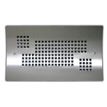 grille cheminée gamme epure 35x20 - inox brossé - AUTOGYRE