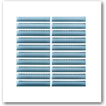 grille plastique 140 x 140 - 42cm² - avec moustiquaire - AUTOGYRE