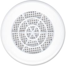 Grille PVC à clipser Ø100 blanc avec moustiquaire - AUTOGYRE