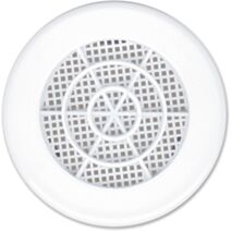 Grille PVC à clipser Ø100 blanc avec moustiquaire - AUTOGYRE