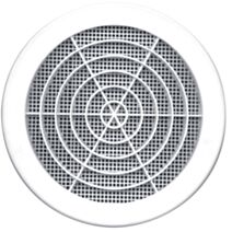 Grille PVC à clipser Ø160 blanc avec moustiquaire - AUTOGYRE