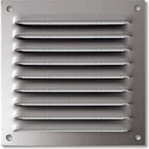 grille aluminium 100x100mm - avec moustiquaire - AUTOGYRE