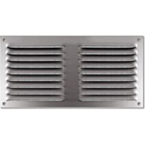 grille aluminium 200x100mm - avec moustiquaire - AUTOGYRE