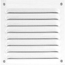 grille alu blanc 100x100mm - avec moustiquaire - AUTOGYRE
