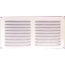 grille alu blanc 300x150mm - avec moustiquaire - AUTOGYRE