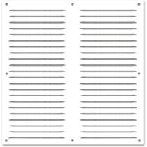 grille alu blanc 250x250mm - avec moustiquaire - AUTOGYRE