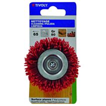 Brosse coupe fil nylon rouge pour bois ø65mm