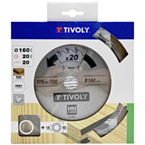 Lame de scie circulaire pour bois/plâtre Ø160 mm - TIVOLY