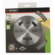 Lame de scie circulaire pour bois dur/stratifié/parquet Ø184 mm - TIVOLY