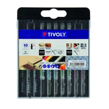 Coffret 10 lames scie sauteuse T multimatériaux - TIVOLY