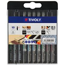 Coffret 10 lames scie sauteuse T multimatériaux - TIVOLY
