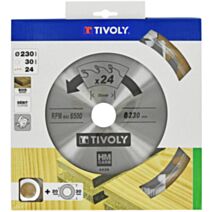 Lame 24 dents Ø230mm - TIVOLY