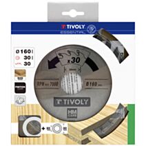 Lame scie circulaire bois Ø160 mm/30 dents alésage 30-20mm