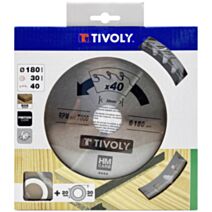 Lame de scie circulaire pour bois dur/stratifié/parquet Ø180 mm - TIVOLY