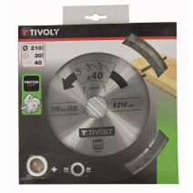 Lame de scie circulaire pour bois dur/stratifié/parquet Ø210 mm - TIVOLY