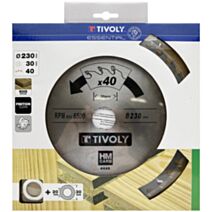 Lame de scie circulaire pour bois dur/stratifié/parquet Ø230 mm- TIVOLY