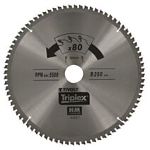 Lame de scie stationnaire ø254mm 80 dents Alésage 30