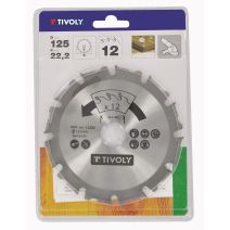 Disque à tronçonner pour bois Ø125 mm - TIVOLY