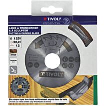 Disque à tronçonner pour bois Ø125 mm - TIVOLY