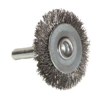 Brosse circulaire fil acier ondulé décapage du métal Ep: 0.35 - TIVOLY