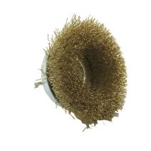 Brosse coupe fil acier laitonné tout matériaux 