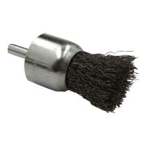 Brosse pinceau fil acier ondulé décapage du métal Ø22mm - TRIPLEX