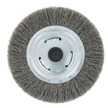 Brosse de touret fil acier ondulé / métal ø150x15