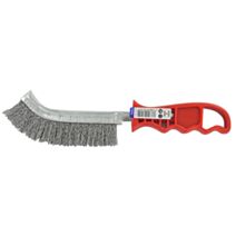 Brosse ergonomique convexe garniture métallique