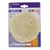 Disque coton à polir auto agrippant ø125mm 