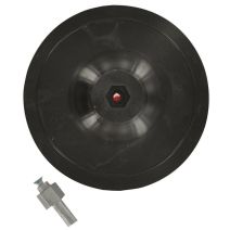 Plateau ponceur auto agrippant caoutchouc axe 8mm