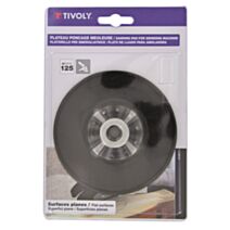 Plateau ponceur caoutchouc alésage m14 ø125mm