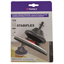 Plateau ponceur stabiflex axe de 6mm ø125mm