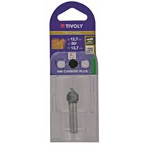 Fraise à rainurer en v ø 12.7mm queue 8mm