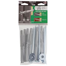 6 Chevilles Longforce Ø12x145mm + Vis TF TORX - RED HEAD