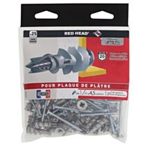 25 Chevilles Vix + Vis TF Ø4,5x50mm - RED HEAD