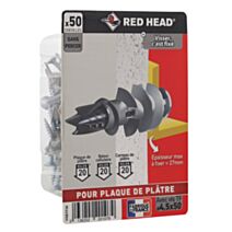 50 chevilles autoforeuses Vix + vis RED HEAD