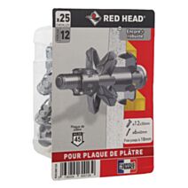 Boite de KLIX Ø6x34mm + vis TR Ø6x40mm RED HEAD 