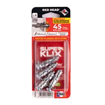4 chevilles Superklix Ø10 x 35 mm + vis TR Ø6 x 40 mm - RED HEAD
