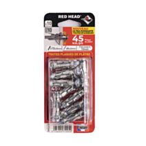 10 chevilles Superklix Ø10 x 35 mm + vis TR Ø6 x 40 mm - RED HEAD