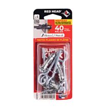 4 chevilles Superklix Ø10 x 35 mm + piton Ø5 x 4 mm - RED HEAD