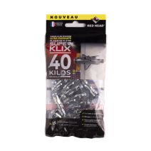 15 chevilles PP SK MTL Ø10 x 35 mm + vis TR Ø5 x 40 mm - RED HEAD