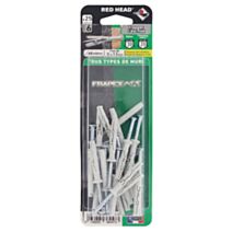 25 Chevilles Frapex M Ø6x40mm - RED HEAD