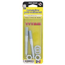 2 goujons M10x100mm pour charges lourdes.